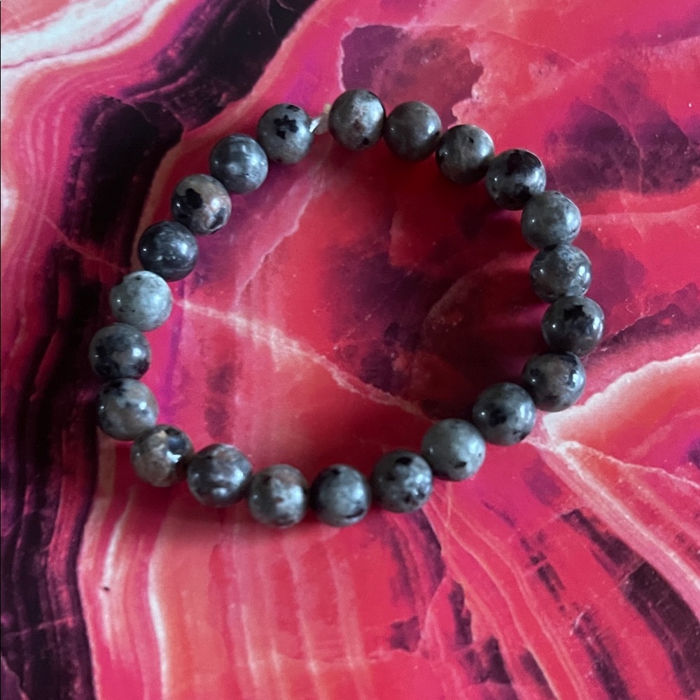 Gray Beaded Bracelet
